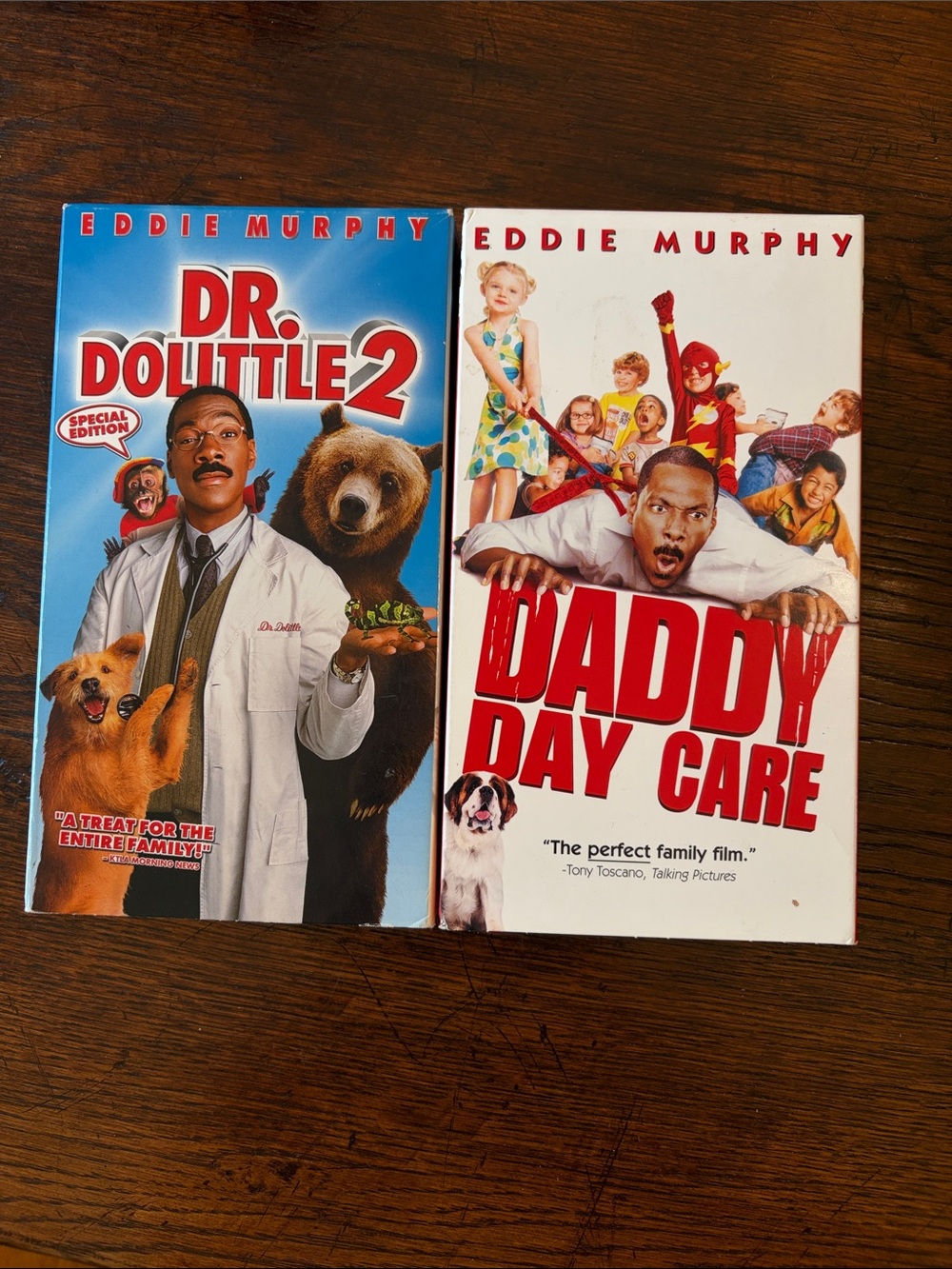 “Daddy Day Care” and “Dr. Dolittle2” VHS tapes, Eddie Murphy